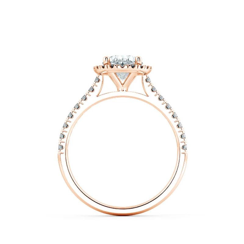 Nhẫn đính hôn Halo đai tấm NCH8501 5